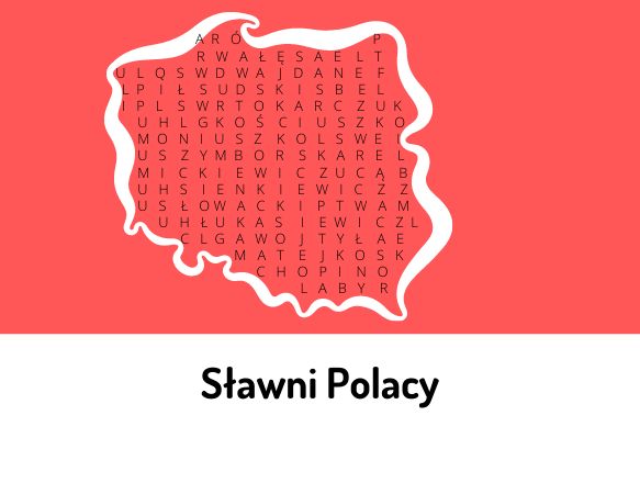 Sławni Polacy - wykreślanka