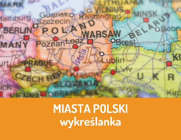 Miasta Polski. Wykreślanka