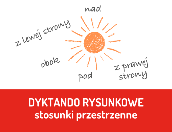 Stosunki przestrzenne. Dyktando rysunkowe