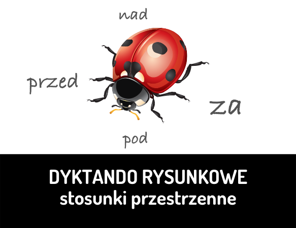 Stosunki przestrzenne. Dyktando rysunkowe 2