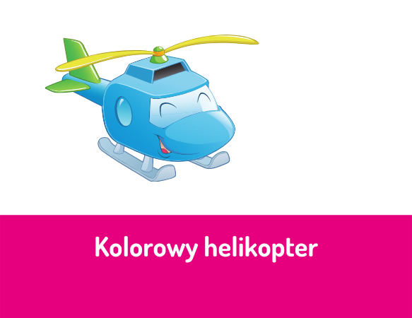 Kolorowy helikopter