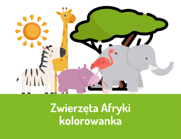 Zwierzęta Afryki. Kolorowanka