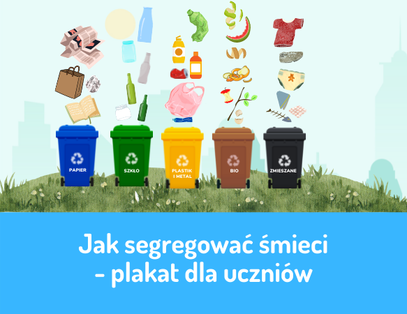 Jak segregować śmieci - plakat dla uczniów