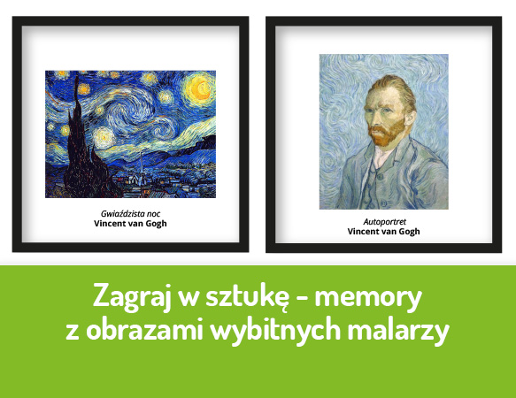 Zagraj w sztukę - memory z obrazami wybitnych malarzy