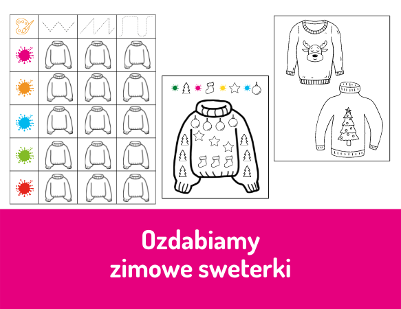 Ozdabiamy zimowe sweterki