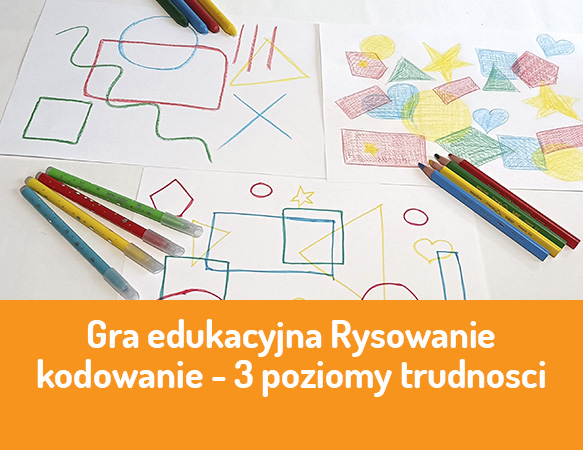 Gra edukacyjna "Rysowanie kodowanie" - 3 poziomy trudności