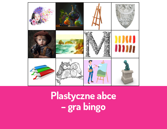 Plastyczne ABC – gra bingo