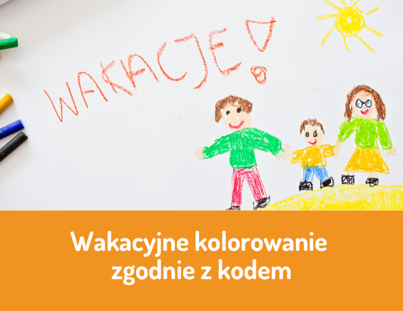 Wakacyjne kolorowanie zgodnie z kodem