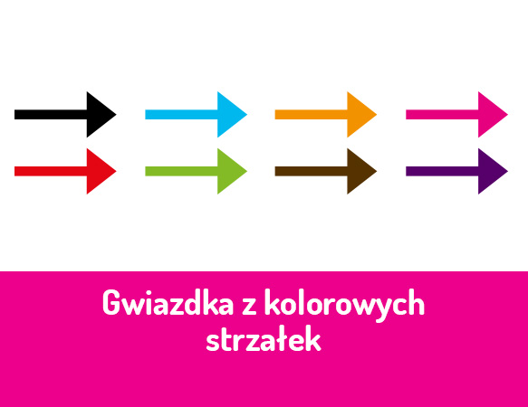 Gwiazda z kolorowych strzałek