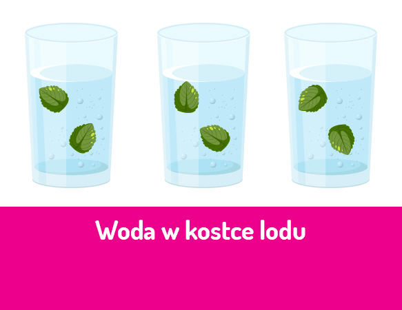 Woda w kostce lodu