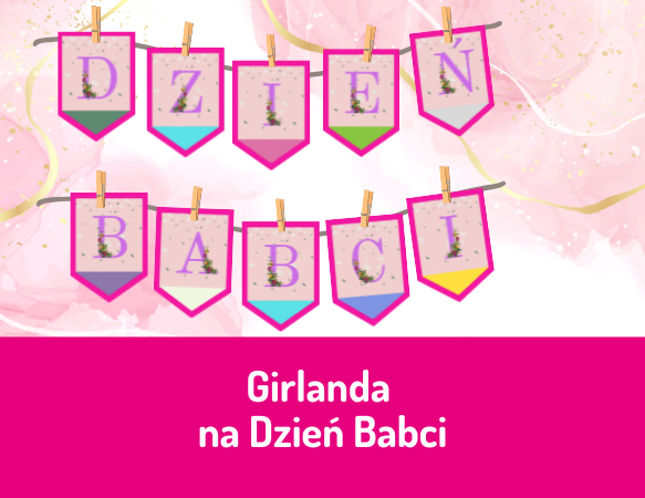 Girlanda na Dzień Babci