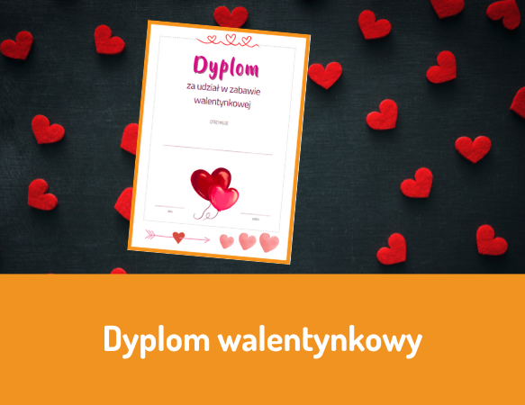 Dyplom walentynkowy