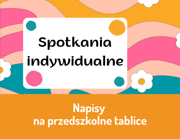 Napisy na przedszkolne tablice