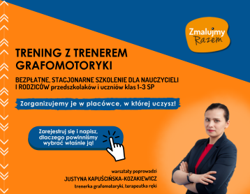 "Trening z trenerem grafomotoryki" w Twojej placówce!