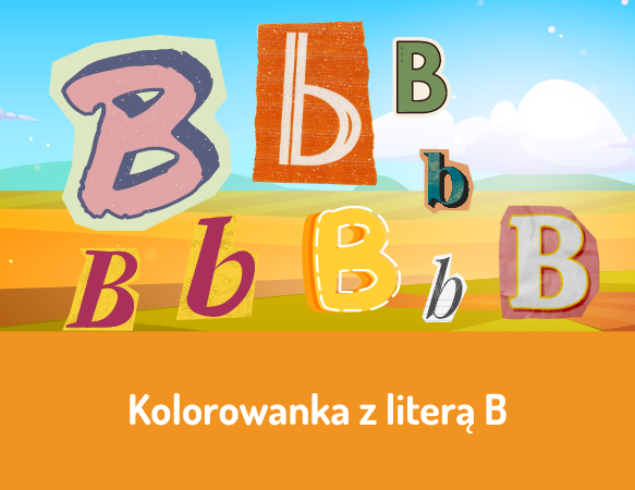 Kolorowanka z literą B