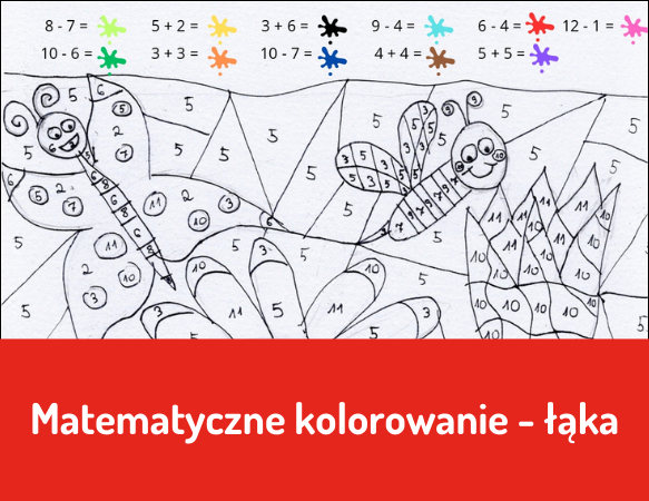 Matematyczne kolorowanie - łąka