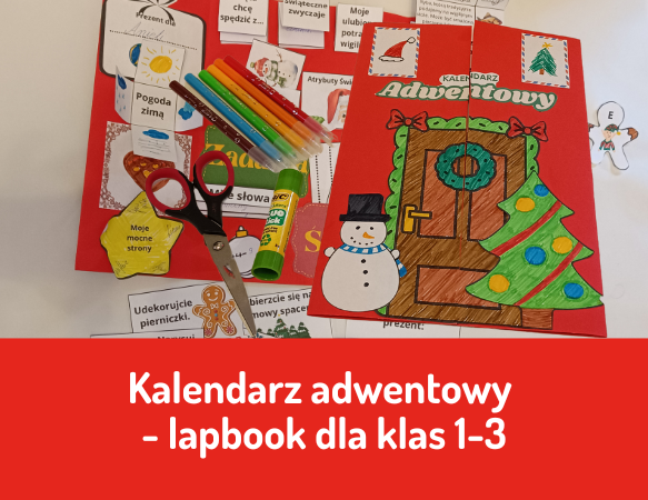 Kalendarz adwentowy - lapbook dla klas 1-3