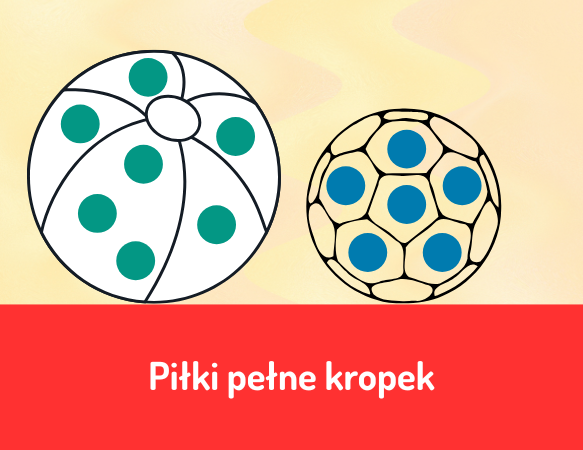 Piłki pełne kropek