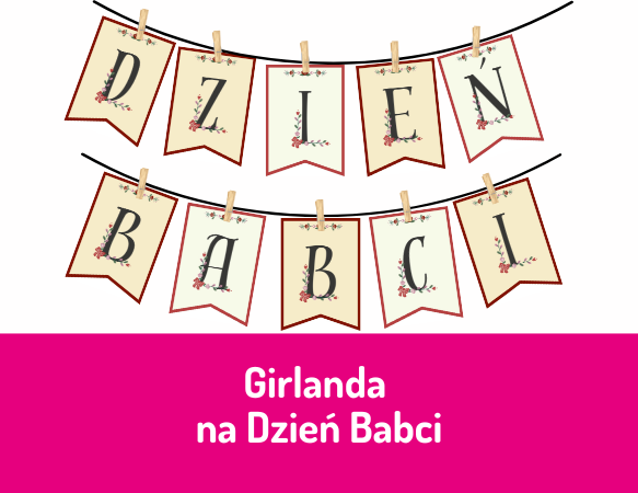 Girlanda na Dzień Babci
