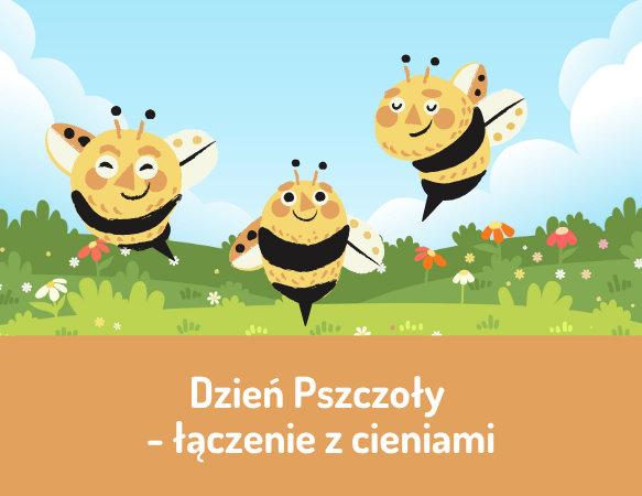 Dzień Pszczoły - połącz element z jego cieniem