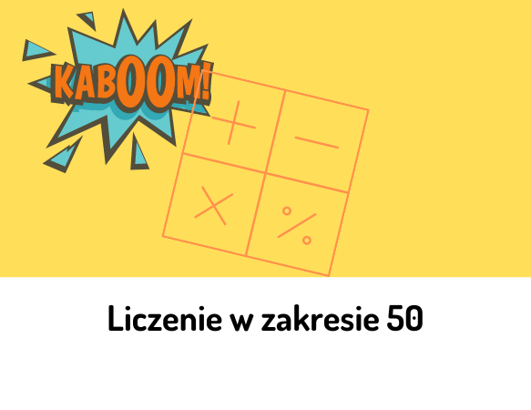 Liczenie w zakresie 50 – gra kaboom