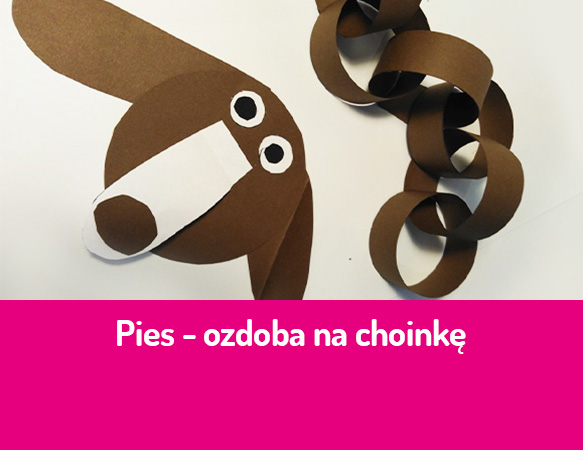 Pies - ozdoba na choinkę