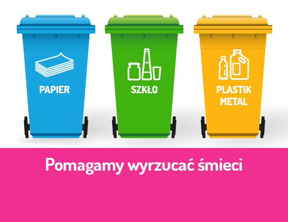 Pomagamy wyrzucać śmieci