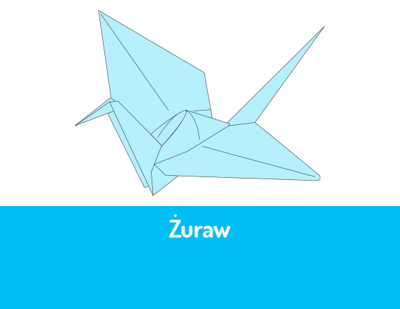 Żuraw - origami