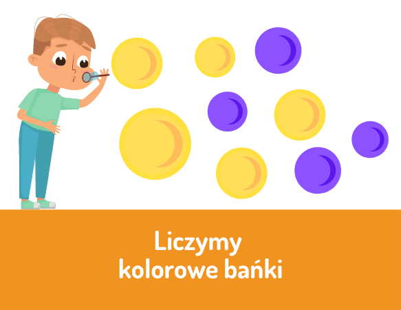 Liczymy kolorowe bańki