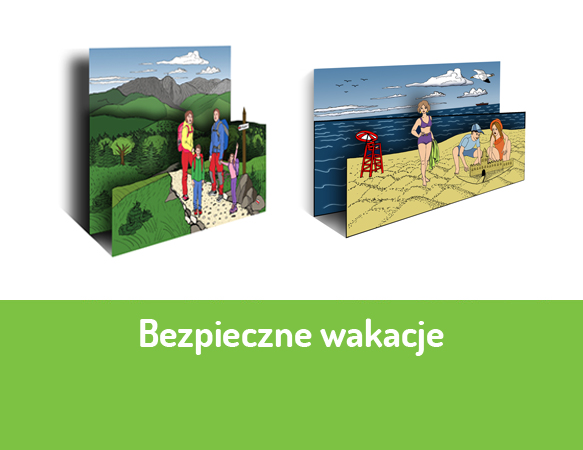 Wspomnienie bezpiecznych wakacji - makieta