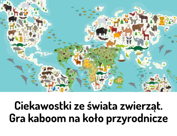 Ciekawostki ze świata zwierząt. Gra kaboom na koło przyrodnicze