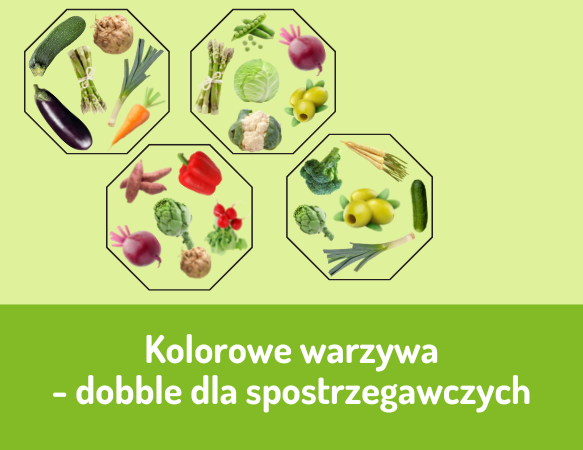 Kolorowe warzywa – dobble dla spostrzegawczych