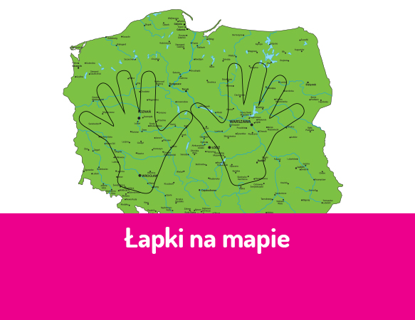 Łapki na mapie