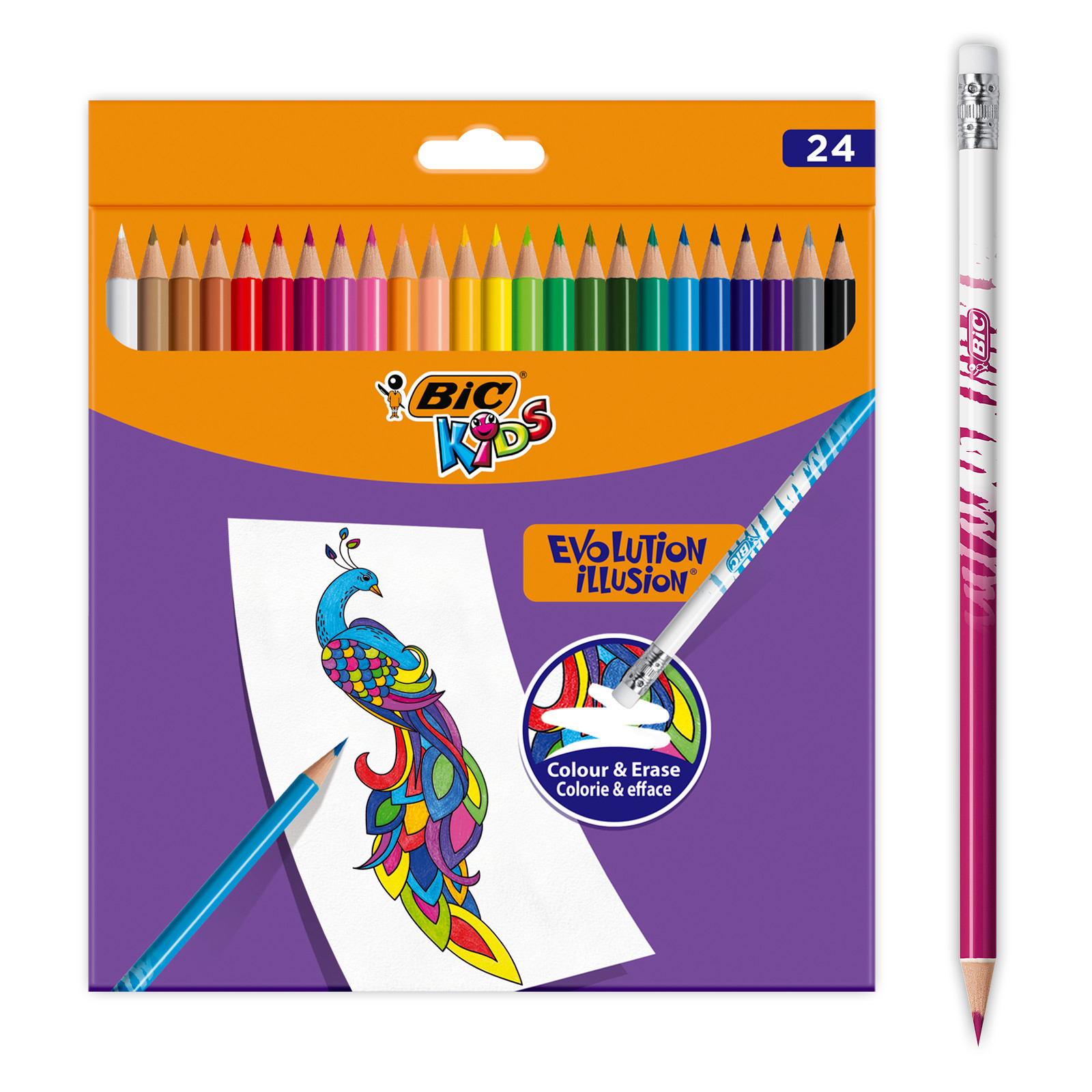 BIC® Kids Evolution Illusion® kredki ołówkowe