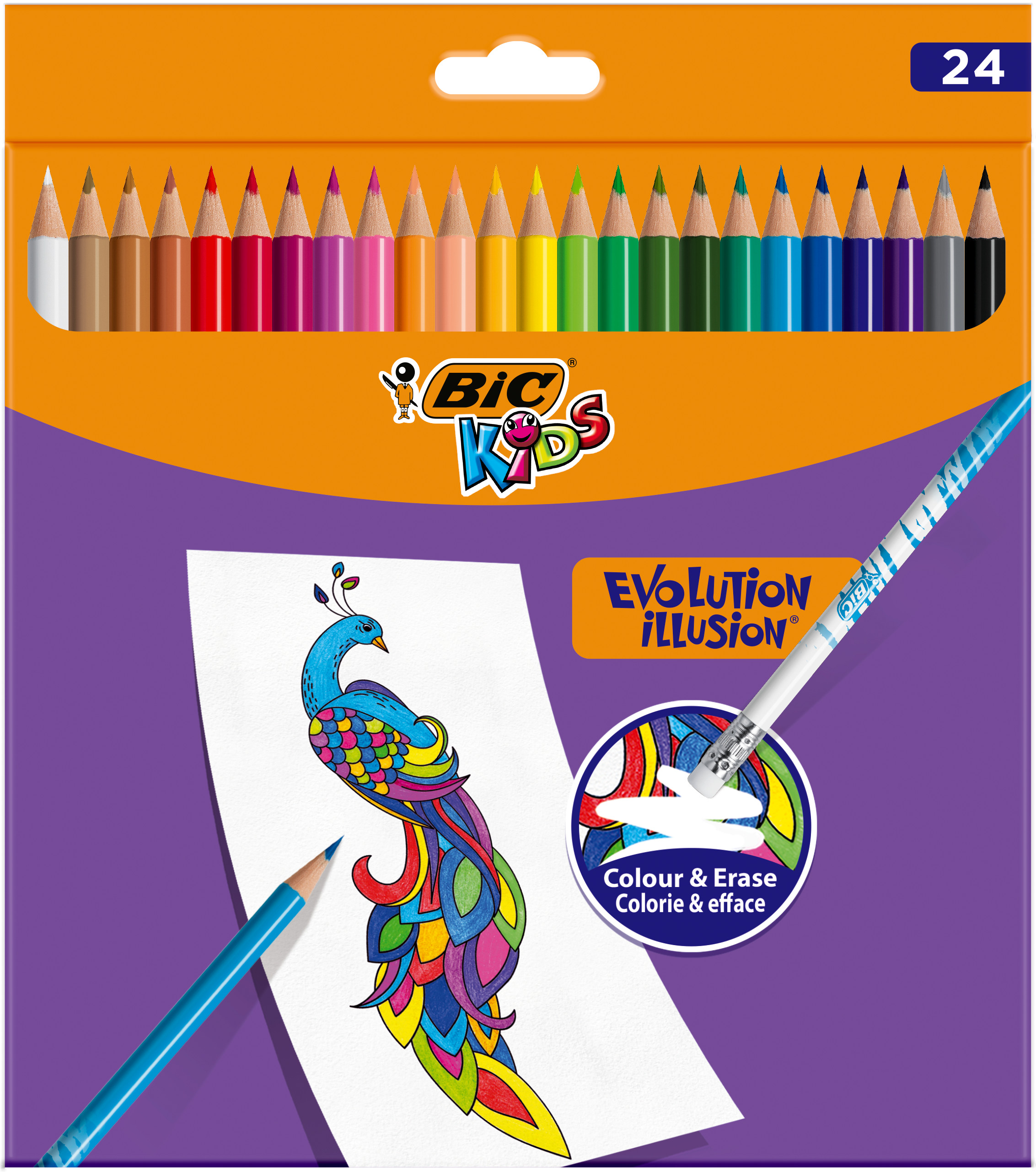 BIC® Kids Evolution Illusion® kredki ołówkowe