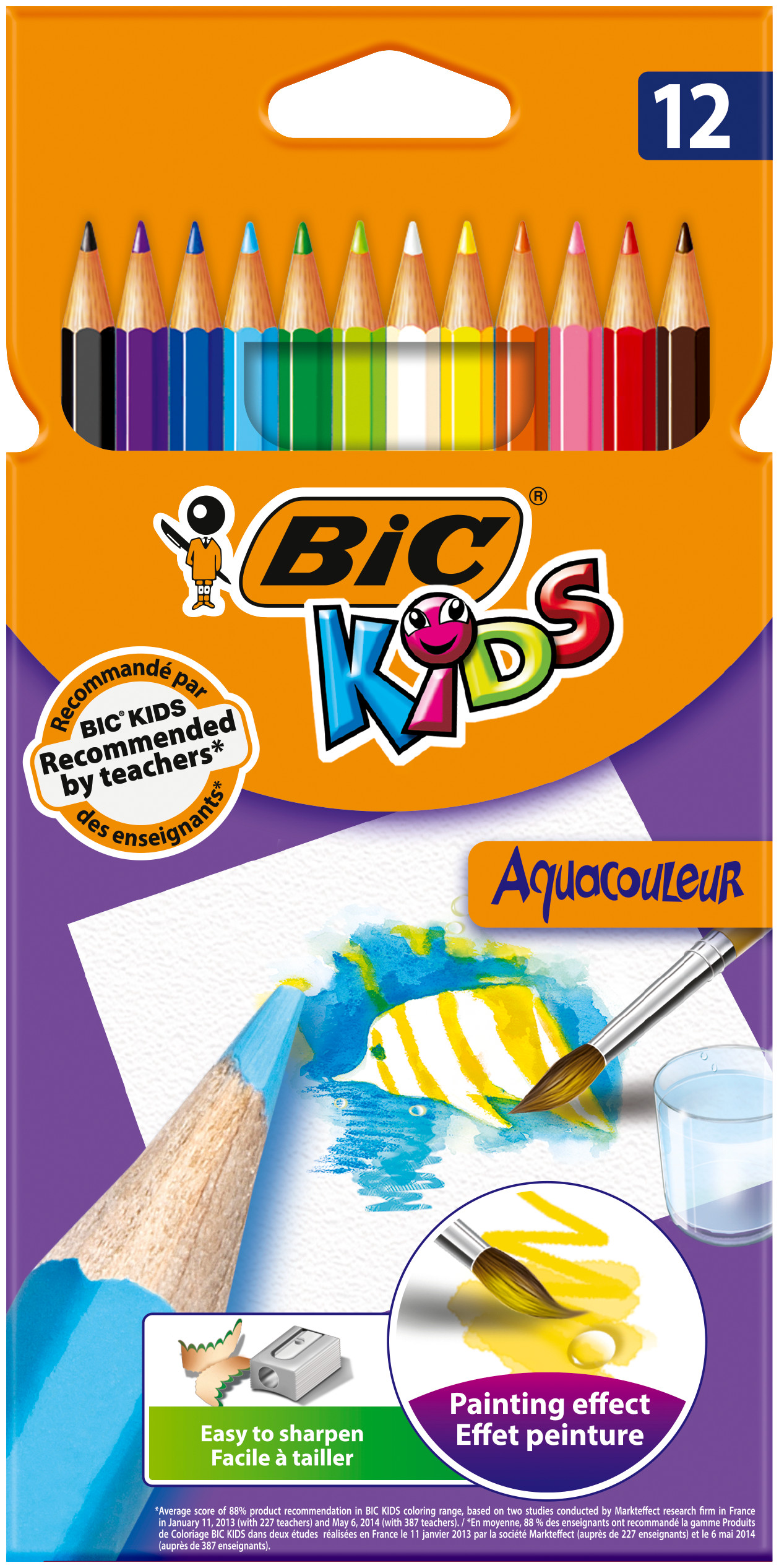 BIC® Kids Aquacouleur kredki ołówkowe