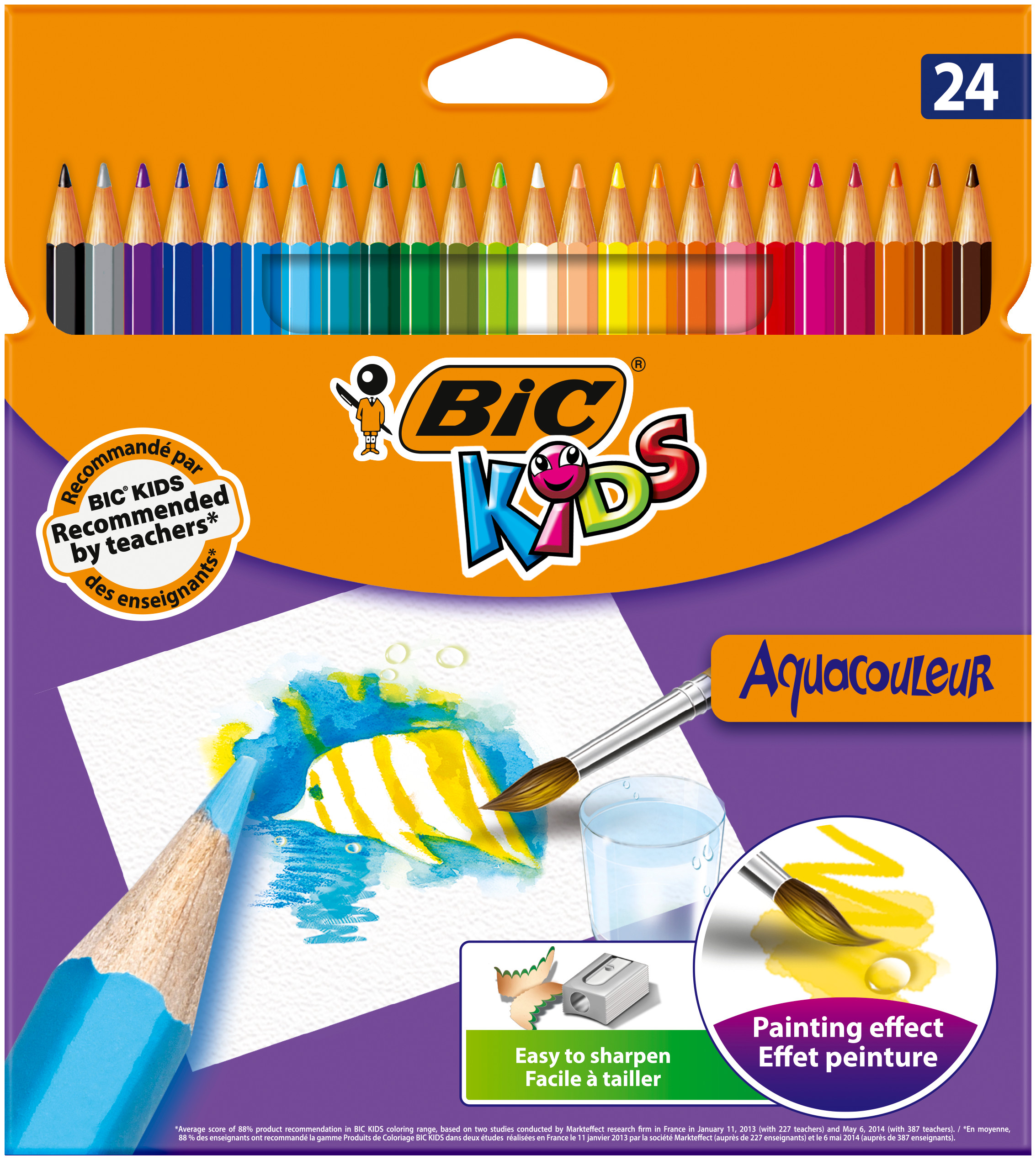 BIC® Kids Aquacouleur kredki ołówkowe