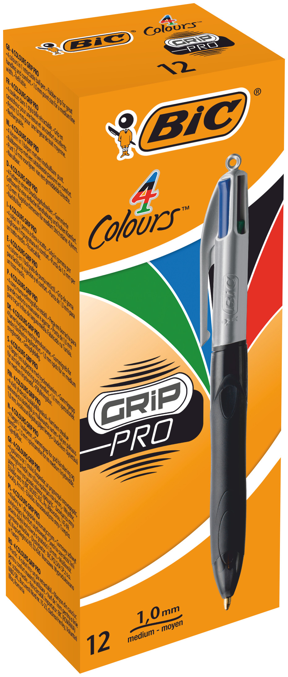 BIC® 4 Colours GRIP PRO długopis