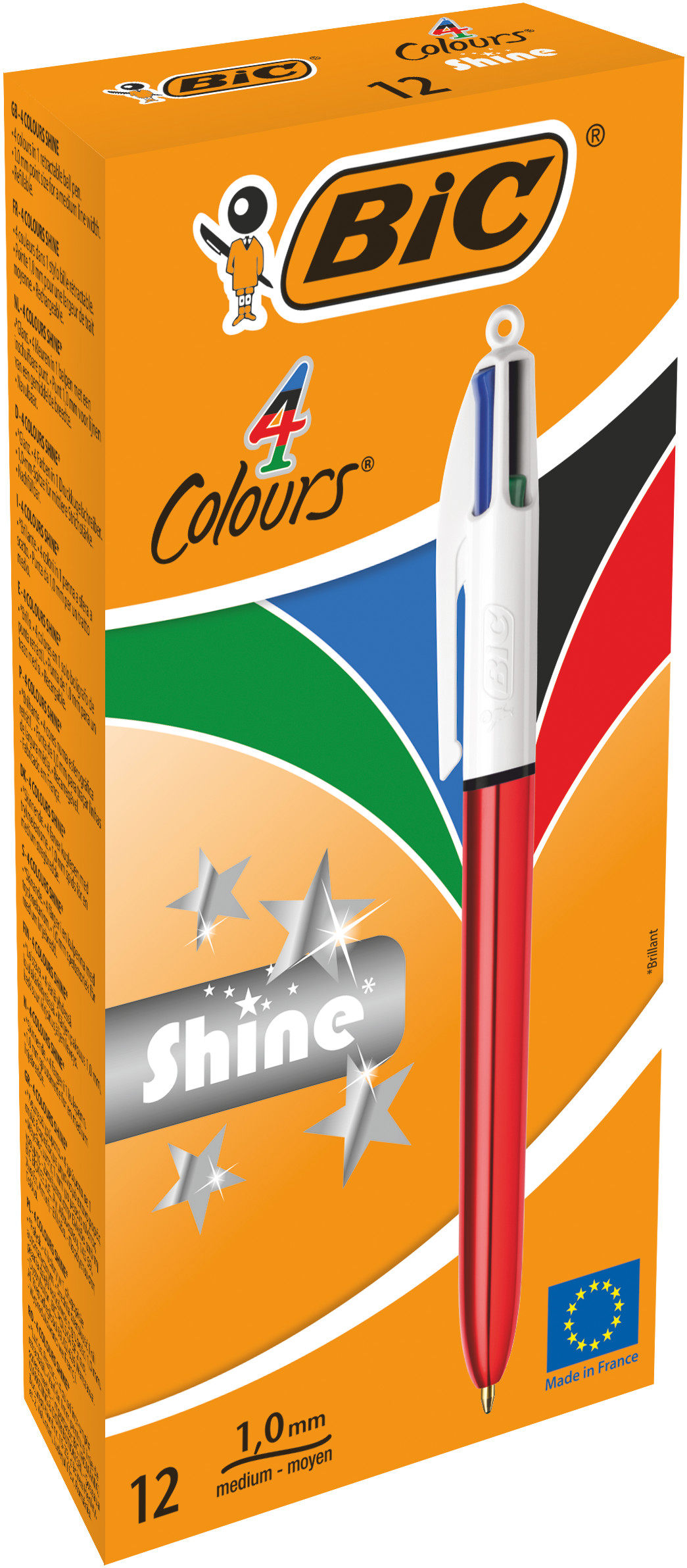 BIC® 4 Colours Shine długopis