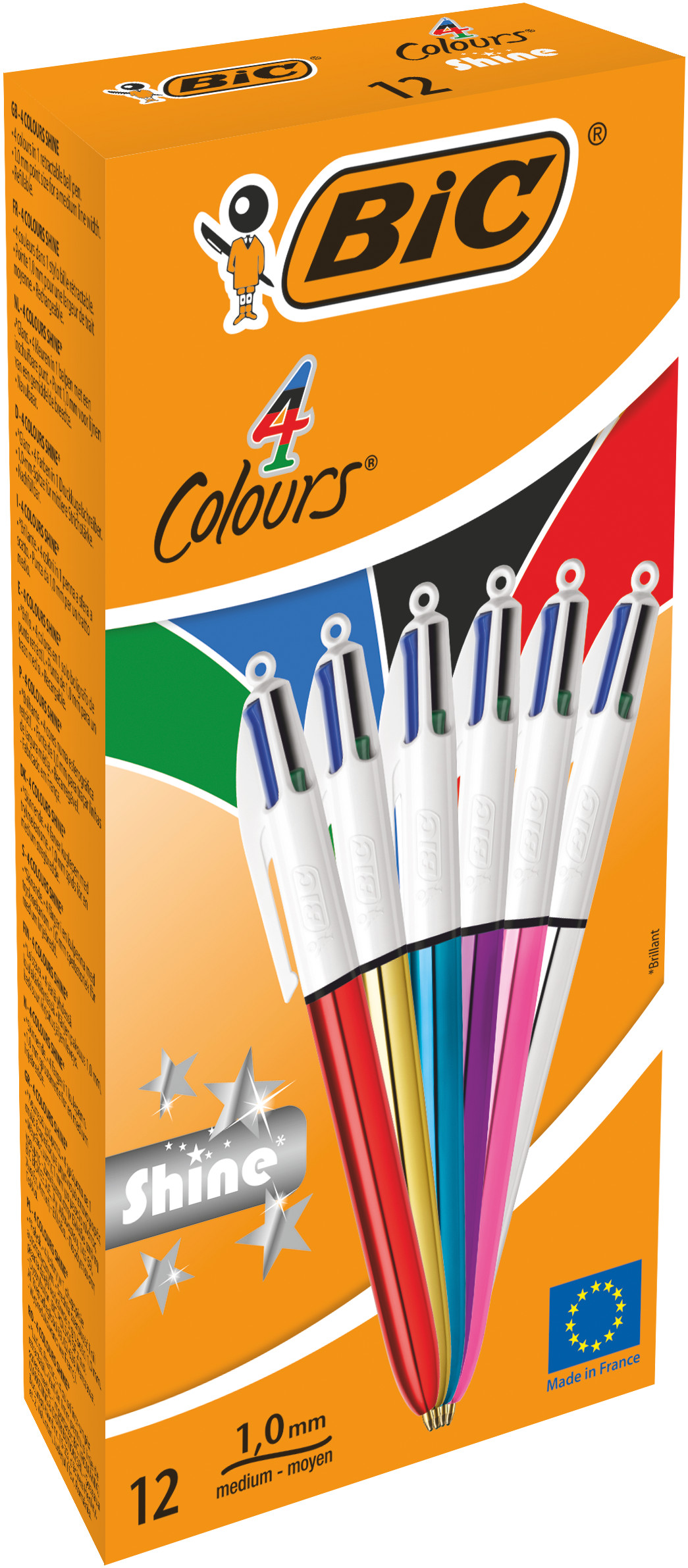 BIC® 4 Colours Shine długopis