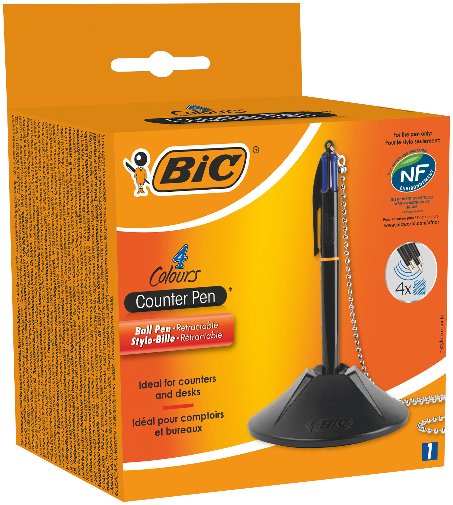 BIC® 4 Colours Counter Pen długopis