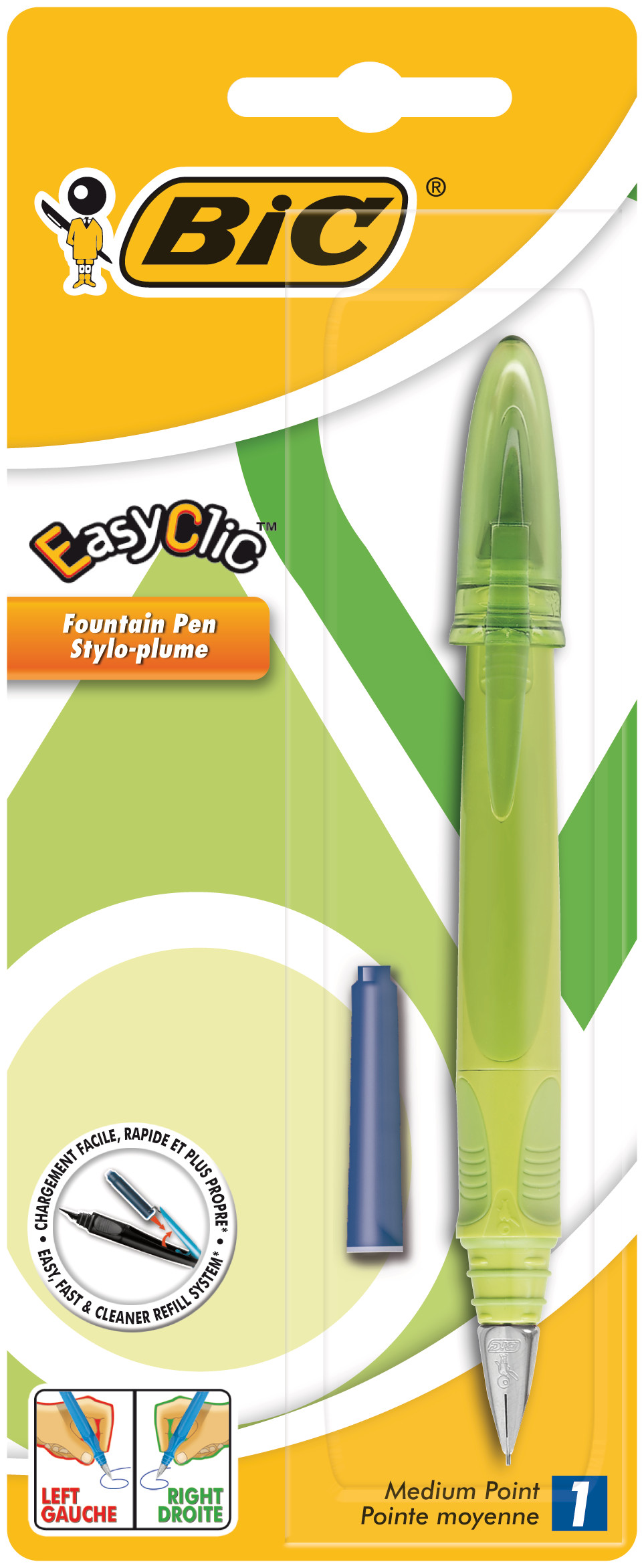 BIC® EasyClic™ Standard pióro wieczne