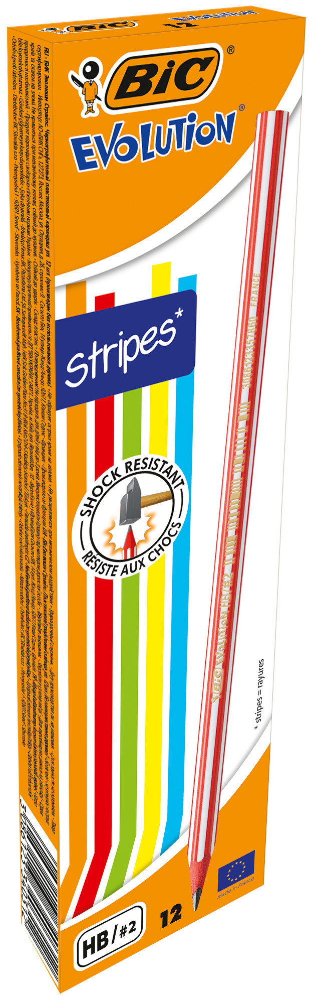 BIC® Evolution® Stripes ołówek grafitowy